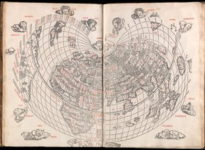 クラウディ・プトレマエ・アレクサンドリーニ地理学全書、図版および普遍図版、さらに近年出版された地誌の追加を含む。 作： (c.90 168)(after) Ptolemy