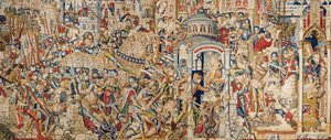 A Guerra de Tróia: A Destruição de Tróia, c.1470 (tapeçaria)