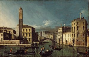 運河のシーン、ヴェネツィア 作： Giovanni Antonio Canal