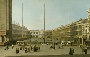 サンマルコ広場、1738-40年頃 作： Giovanni Antonio Canal