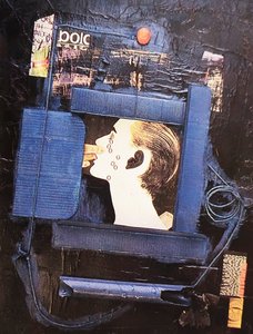 G.C.リッカルディ、ソット・キアヴェ、1980年、ミクストメディア、キャンバス、130x170、イタリア 作： Gian Carlo Riccardi