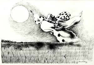 G.C.リカルディ、無題、1973年、紙張り、50x70、イタリア。 作： Gian Carlo Riccardi