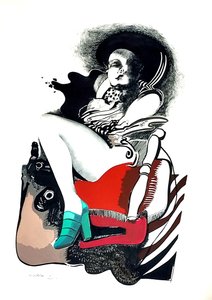 G.C.リッカルディ《無題》1974年、紙張り、40x70、イタリア 作： Gian Carlo Riccardi
