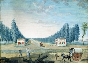 レインシー公園の入り口、1754-93年 作： 1717 1806 Carmontelle