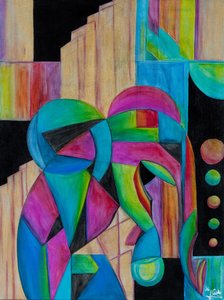 仕事中の象 作： GilhausArt