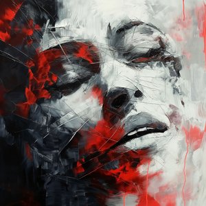 痛みと苦しみについての絵画, 安価な壁の装飾 販売 作： F. Abderrahim