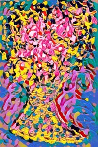 花の組成。 作： Margareta Uliarte