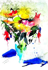 11月の花 II 56x36