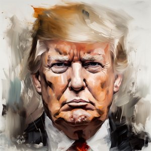 ドナルド・トランプの肖像画 販売、額装された壁の装飾 作： ファフタリ・アブデラヒム