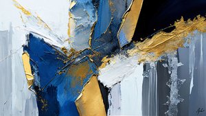 テクスチャ ペインティング 太いブラシストローク レイヤー, 印刷可能なデジタルアート 作： ファフタリ・アブデラヒム