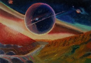 暗闇の中の虹。 作： Andy Schweigard