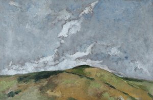 地平線上の雲