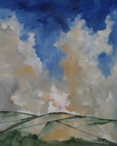 雲と畑 作： 