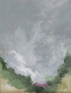 丘陵地帯の峠 作： M. Vet