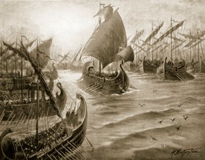 シモンはギリシャ艦隊の指揮をとる、「ハッチンソンの国家の歴史」、1915年からの実例