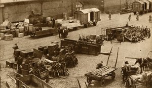 「ベルファストのトラブル」、1907 年、1933 年。 作： AE Brown