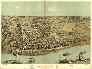1867年、イリノイ州マディソン郡アルトン。LOC 73693340
