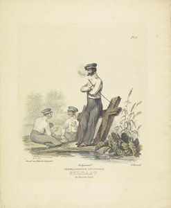 兵舎のドレスを着た兵士、1820～1825年 オランダ歩兵。 兵舎の衣装を着た兵士 (オブジェクトのタイトル) オランダ王国の軍服。 ウィレム・ヴァン・バイランド閣下に捧げる (オブジェクトのシリーズタイトル) 作： A. Courtois