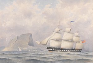 クリッパー船「ノーウッド」（1854年）1854-57年頃（水彩画） 作： A. E. Morris
