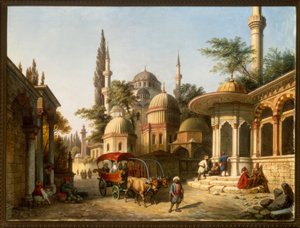 イスタンブールのモスクの風景 作： A. Finke