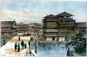 Yebisu Bashi, Osaka, Japan, 1891 作： A. Forsyth