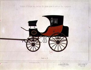 エンゲルマン＆グラフ社が刻印した郵政公社の馬車のデザイン