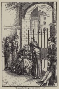 チャールズ・ラムの「The Essays of Elia」のイラスト（リトグラフ版 作： A. Garth Jones