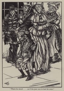 チャールズ・ラムの「The Essays of Elia」のイラスト（リトグラフ版 作： A. Garth Jones
