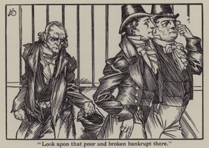 チャールズ・ラムの「The Essays of Elia」のイラスト（リトグラフ版 作： A. Garth Jones