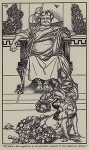 チャールズ・ラムの「The Essays of Elia」のイラスト（リトグラフ版 作： A. Garth Jones