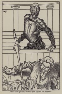 チャールズ・ラムの「The Essays of Elia」のイラスト（リトグラフ 作： A. Garth Jones