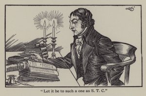 チャールズ・ラムの「The Essays of Elia」のイラスト（リトグラフ版