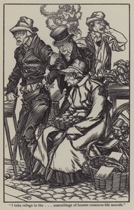 チャールズ・ラムの「The Essays of Elia」のイラスト（リトグラフ 作： A. Garth Jones