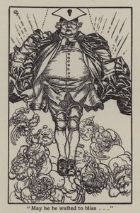 チャールズ・ラムの「The Essays of Elia」のイラスト（リトグラフ版 作： A. Garth Jones