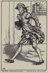 チャールズ・ラムの「The Essays of Elia」のイラスト（リトグラフ版 作： A. Garth Jones