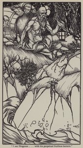 チャールズ・ラムの「The Essays of Elia」のイラスト（リトグラフ版 作： A. Garth Jones