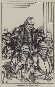 チャールズ・ラムの「The Essays of Elia」のイラスト（リトグラフ版 作： A. Garth Jones