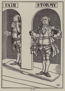 チャールズ・ラムの「The Essays of Elia」のイラスト（リトグラフ版 作： A. Garth Jones