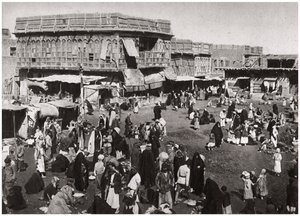 マーケットアルディジャイ市場、バスラ、イラク、1925年。