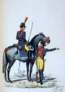 パリ帝国憲兵隊、1813年1887年 作： A. Lemercier