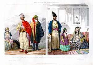 白人種族、クルド人とペルシャ人、1873年。 作： A. Portier