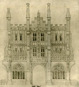 建築図面：イーストフロント、1833-1834、1906。