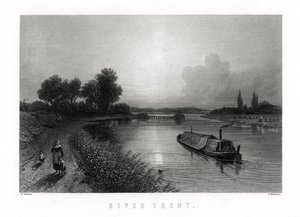 トレント川、イギリス、1883年。 作： A. Willmore