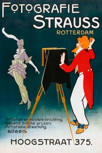 1914年、写真スタジオの広告ポスター 作： A. von Roessel