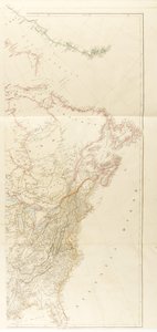 北アメリカ大陸内陸部における新発見のすべてを示す地図