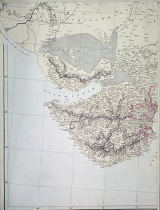 西インドの地図、1816年 作： Aaron Arrowsmith