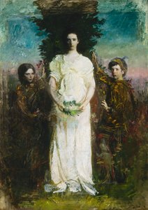 私の子供たち メアリー、ジェラルド、グラディス・セイヤー、カリフォルニア州。 1897年。 作： Abbott Handerson Thayer