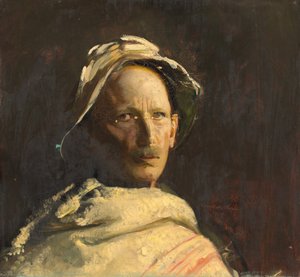 自画像、1919 年。 作： Abbott Handerson Thayer