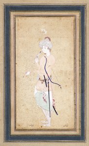 若いアーチャー、c。 1580 作： Abd Allah Musawwir