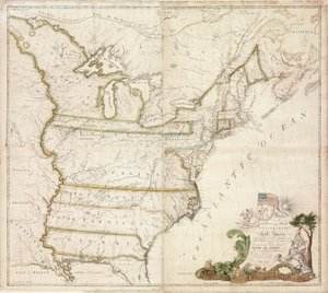 アメリカ初の全国地図、1784